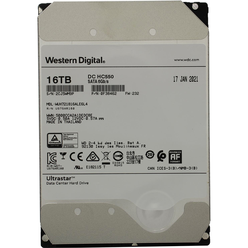 Western Digital Ultrastar DC HC550 16Tb (WUH721816ALE6L4) 