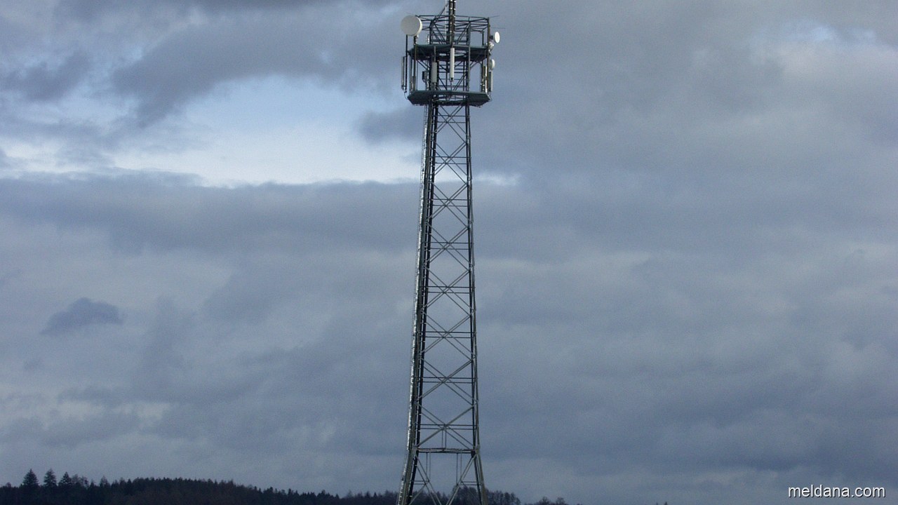 Металлическая решётчатая мачта — конструкция такого типа применяется для крепления тросов защиты